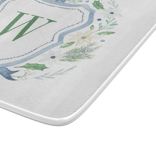 Planche À Découper Aquarelle Chinoiserie Ginger Jar Monogram Crest (Coin)