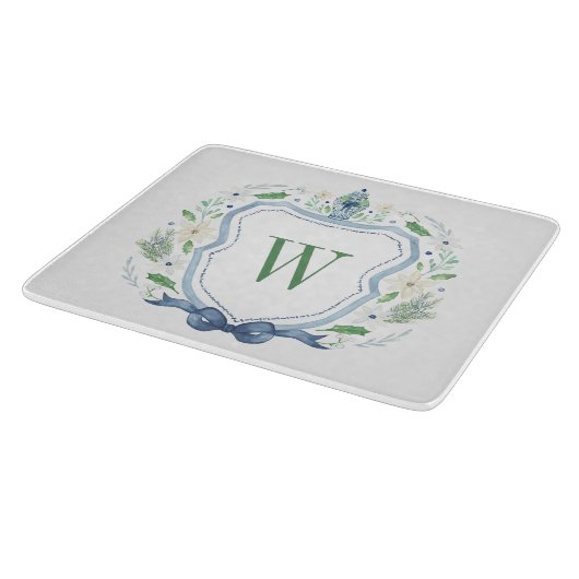 Planche À Découper Aquarelle Chinoiserie Ginger Jar Monogram Crest (Coin)