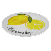 Planche À Découper Aquarelle Citron jaune (Coin)
