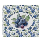 Planche À Découper Aquarelle de bleuets mignons (Devant)