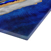 Planche À Découper Aquarelle de l'oeil malin et or (Coin)