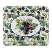 Planche À Découper Aquarelle de mûre Blackberry (Devant)