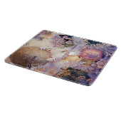 Planche À Découper Aquarelle de Noël violet (Coin)