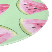 Planche À Découper Aquarelle de pastèque, motif d'été sans soudure. (Coin)
