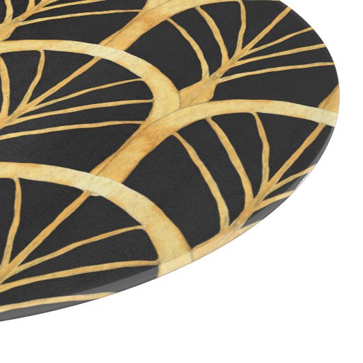 Planche À Découper Aquarelle d'impression or dessinée à la main (Coin)