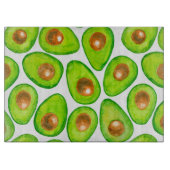 Planche À Découper Aquarelle en tranches d'Avocado (Devant)