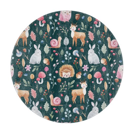 Planche À Découper Aquarelle Fairy Forest Motif pour enfants (Devant)