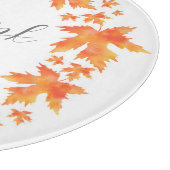 Planche À Découper Aquarelle Feuille d'érable (Coin)