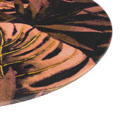 Planche À Découper Aquarelle feuille tropicale, maillot de bain sans  (Coin)