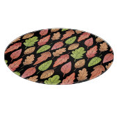 Planche À Découper Aquarelle feuilles d'automne : motif transparent (Coin)