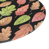 Planche À Découper Aquarelle feuilles d'automne : motif transparent (Coin)