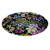 Planche À Découper Aquarelle Feuilles tropicaux : Motif transparent (Coin)