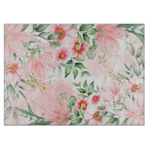 Planche À Découper Aquarelle Florale