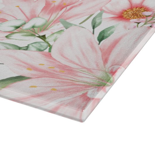 Planche À Découper Aquarelle Florale (Coin)