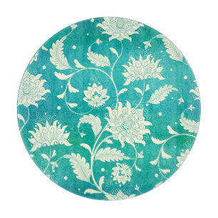 Planche À Découper Aquarelle florale de porcelaine chinoise
