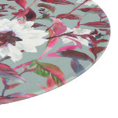 Planche À Découper Aquarelle Florale : Fleurs dessinées à la main. (Coin)