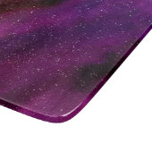Planche À Découper Aquarelle Galaxies rose violet (Coin)