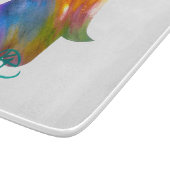 Planche À Découper Aquarelle Hamsa Coupe (Coin)