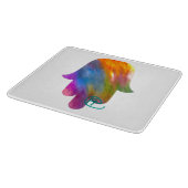 Planche À Découper Aquarelle Hamsa Coupe (Coin)