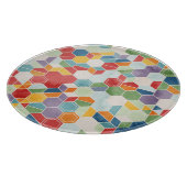 Planche À Découper Aquarelle Hexagon, Mosaïque Random. (Coin)