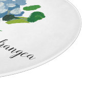 Planche À Découper Aquarelle Hydrangea (Coin)