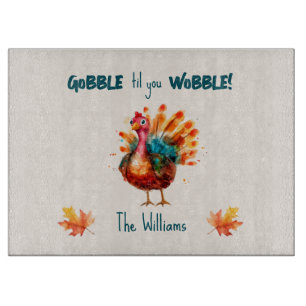 Planche À Découper Aquarelle ironique Turquie rectangulaire