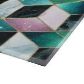 Planche À Découper Aquarelle Isométrique avec or et marbre Galaxy (Coin)