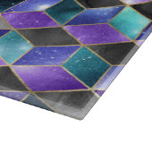 Planche À Découper Aquarelle Isométrique avec or et marbre Galaxy (Coin)