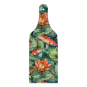 Planche À Découper Aquarelle Koi et plan d'eau (Devant)