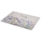 Planche À Découper Aquarelle monochrome violet Fleur sauvage pré (Coin)