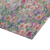 Planche À Découper Aquarelle motif floral, Arrière - plan floral (Coin)