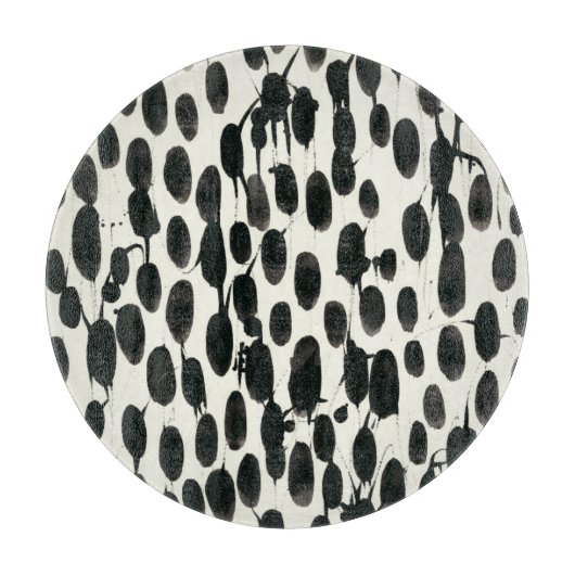 Planche À Découper Aquarelle noire invariable d'I | (Devant)