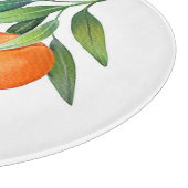 Planche À Découper Aquarelle Orange Fruits : Branches Isolées. (Coin)