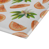 Planche À Découper Aquarelle orange personnalisée, cuisine (Coin)