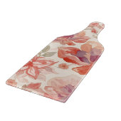 Planche À Découper Aquarelle Pastel Fleurs clair Orange (Coin)