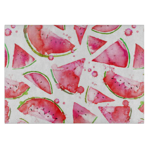 Planche À Découper Aquarelle pastèque 1