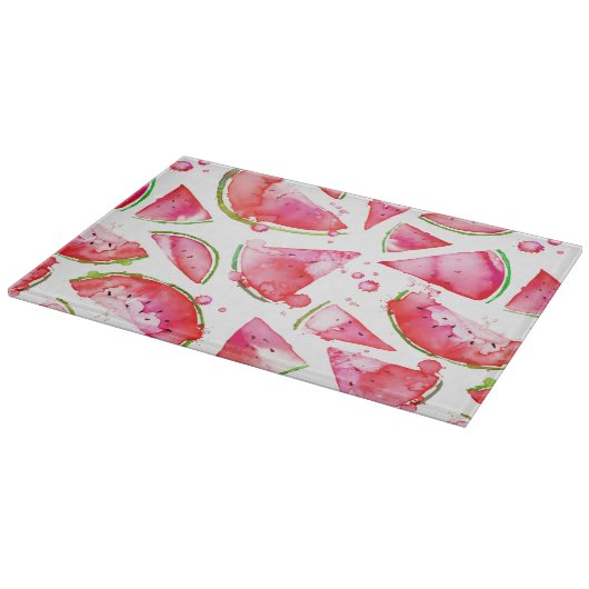 Planche À Découper Aquarelle pastèque 1 (Coin)