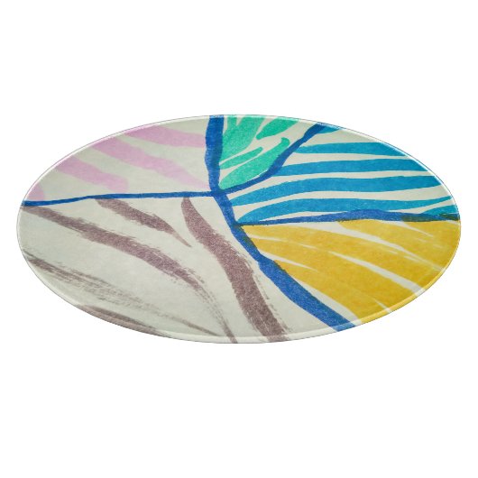 Planche À Découper Aquarelle patchwork : style de peinture sale. (Coin)