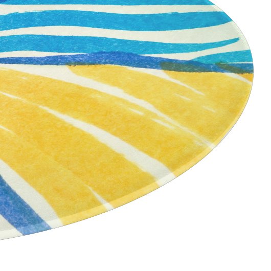 Planche À Découper Aquarelle patchwork : style de peinture sale. (Coin)