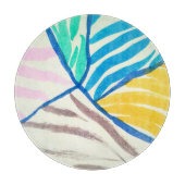 Planche À Découper Aquarelle patchwork : style de peinture sale. (Devant)