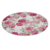 Planche À Découper Aquarelle Peoné rose : Élégance florale (Coin)