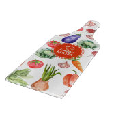 Planche À Découper Aquarelle personnalisée Légumes Cuisine (Coin)