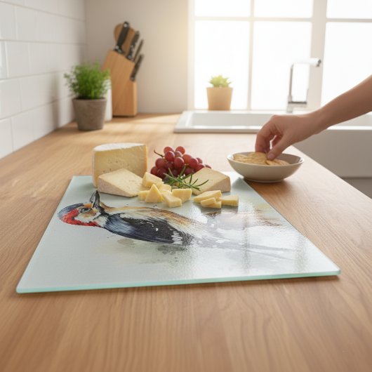 Planche À Découper Aquarelle Pic de forêt