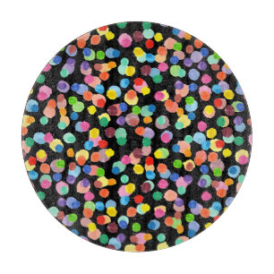 Planche À Découper Aquarelle Polka Dot, Arrière - plan de Pâques.
