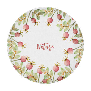 Planche À Découper Aquarelle rose hanches