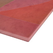 Planche À Découper Aquarelle rose rouge Triangles Art géométrique (Coin)