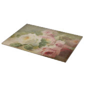 Planche À Découper Aquarelle rose victorienne vintage (Coin)