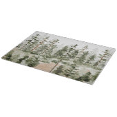 Planche À Découper Aquarelle Rustique Green Forest Cutboard (Coin)