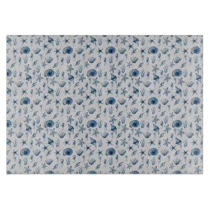 Planche À Découper Aquarelle sous le Motif de mer