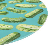 Planche À Découper Aquarelle sur turquoise (Coin)